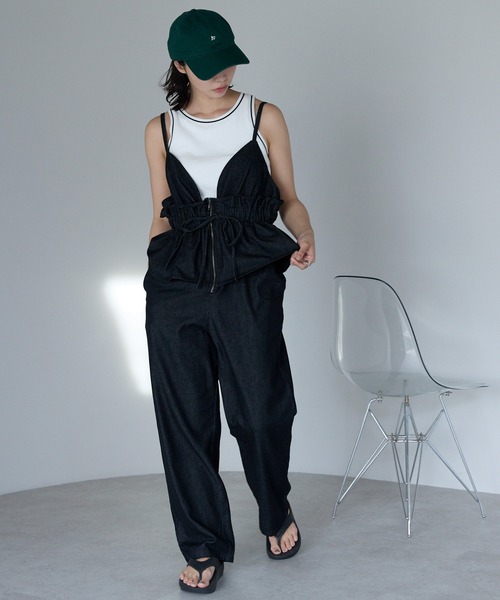 SOTT サロペット オーバーオール Peplum Jumpsuit ペプラム