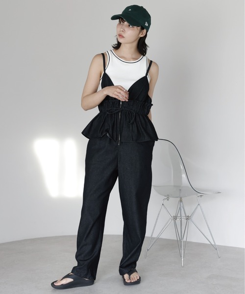 サロペット・オーバーオール・オールインワン euw balloon camisole overalls size2 SOTT サロペット オーバーオール Peplum Jumpsuit ペプラム