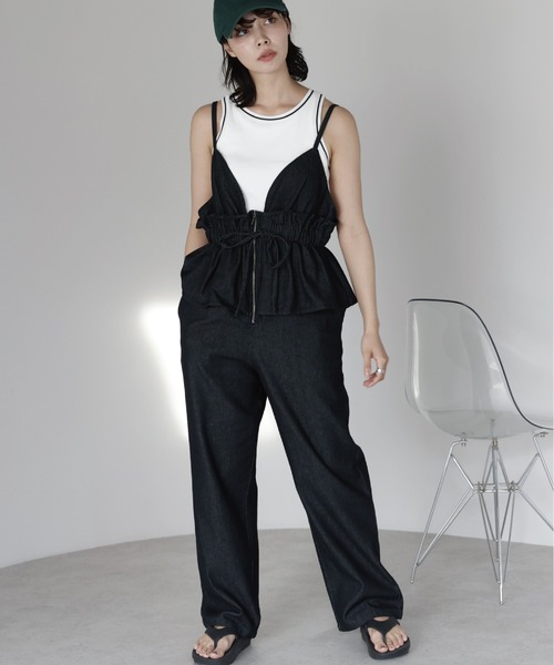 SOTT サロペット オーバーオール Peplum Jumpsuit ペプラム