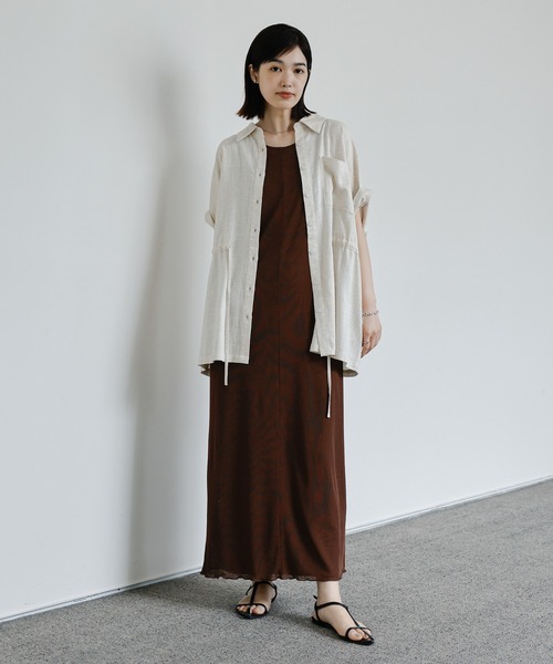 ワンピース et select MOCA Et ワンピース 「Et」Side Slit Wrap One-piece