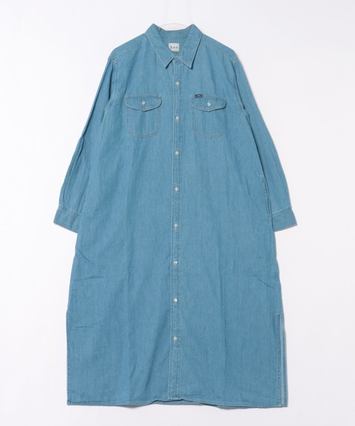 Lee（リー） シャツワンピース DUNGAREES ワークデニムシャツドレス