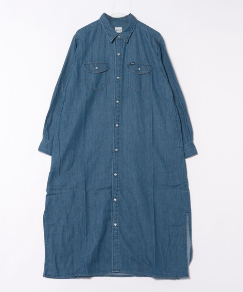 Lee（リー） シャツワンピース DUNGAREES ワークデニムシャツドレス