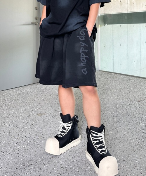レタリングスウェットハーフパンツ KSG19200 KsG パンツ レタリングスウェットハーフパンツ レディース