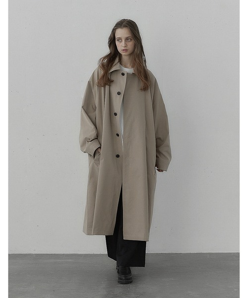 「remer」 ステンカラーコート MEDIUM チャコールグレー メンズ_画像2