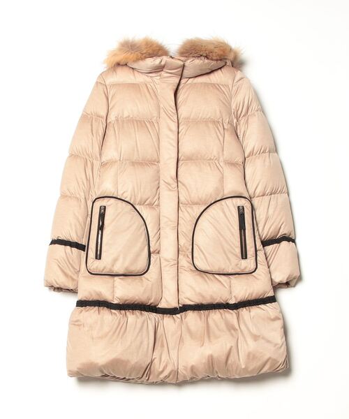 LANVIN en Bleu 「LANVIN Bleu」 ダウンコート 36 ブラウン レディース