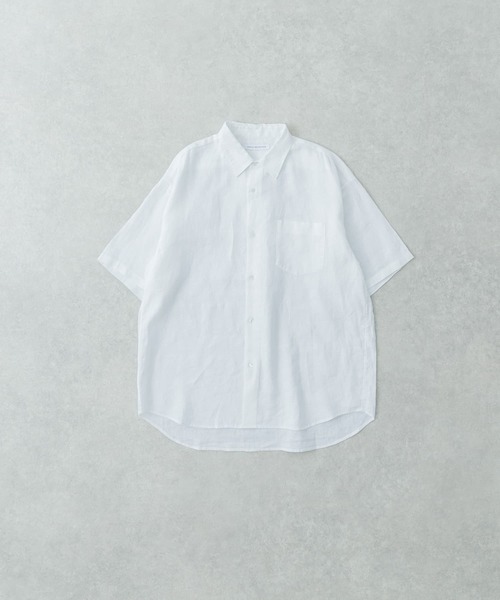 URBAN RESEARCH シャツ LINEN SHORT-SLEEVE SHIRTS メンズ