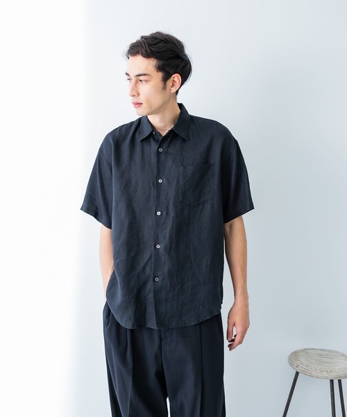 追加 Linen シャツ URBAN RESEARCH シャツ LINEN SHORT-SLEEVE SHIRTS メンズ