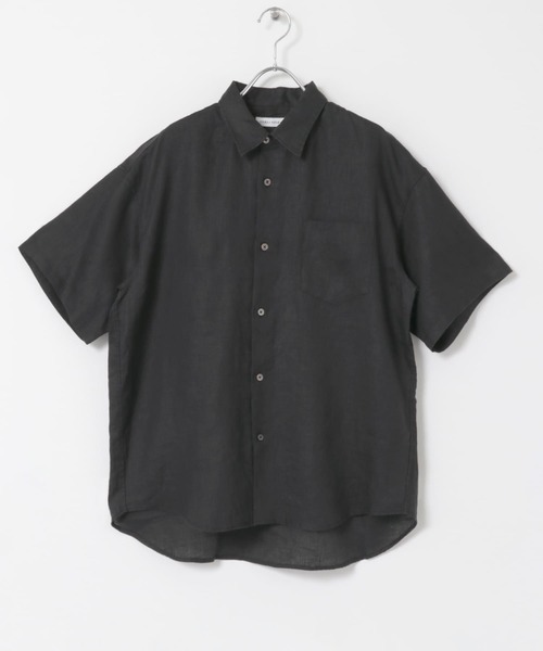 URBAN RESEARCH シャツ LINEN SHORT-SLEEVE SHIRTS メンズ