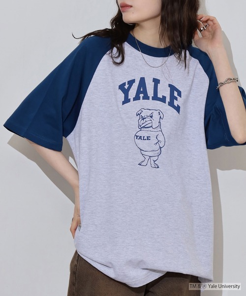 Flag Raglan T-shirt/フラッグラグランTシャツ FUNALIVE tシャツ OVERSIZED RAGLAN T-SHIRT カレッジ ラグラン