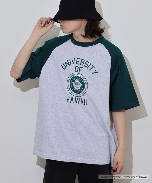 FUNALIVE tシャツ OVERSIZED RAGLAN T-SHIRT カレッジ ラグラン