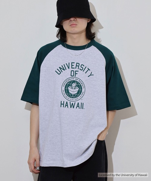 FUNALIVE tシャツ OVERSIZED RAGLAN T-SHIRT カレッジ ラグラン