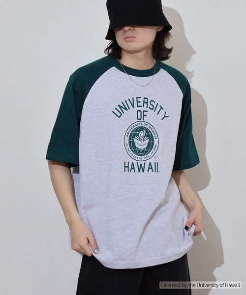 FUNALIVE tシャツ OVERSIZED RAGLAN T-SHIRT カレッジ ラグラン
