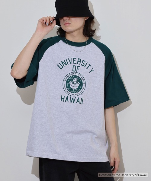 FUNALIVE tシャツ OVERSIZED RAGLAN T-SHIRT カレッジ ラグラン