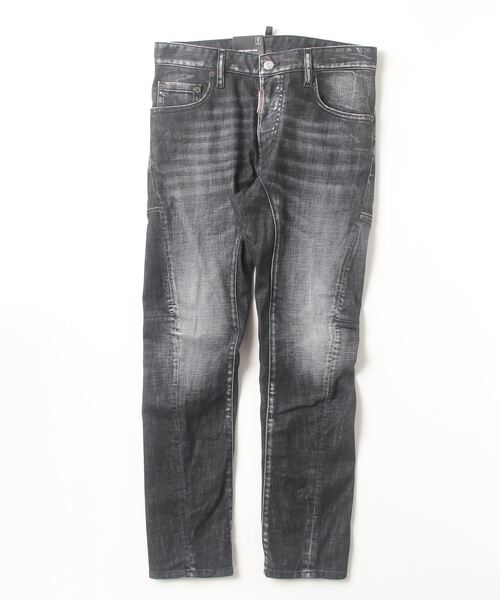 DSQUARED2 ジーンズ Tidy Biker Jean Black Brushed Steel Wash
