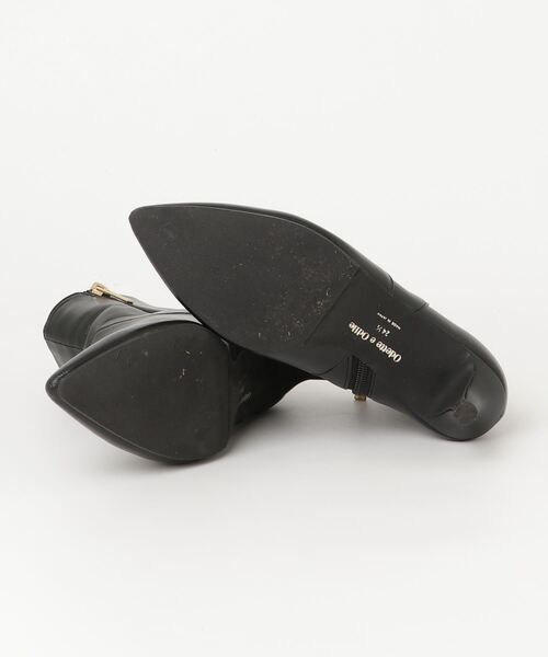 ODETTE É ODILE ブラックブーツ ODETTE E ODILE（オデット エ オディール） ブーツ バックジップ