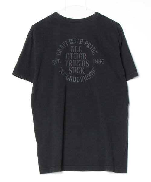 関税込☆ワードロープにおススメ【Neighborhood】半袖Tシャツ NEIGHBORHOOD 「NEIGHBORHOOD」 半袖Tシャツ - ブラック メンズ