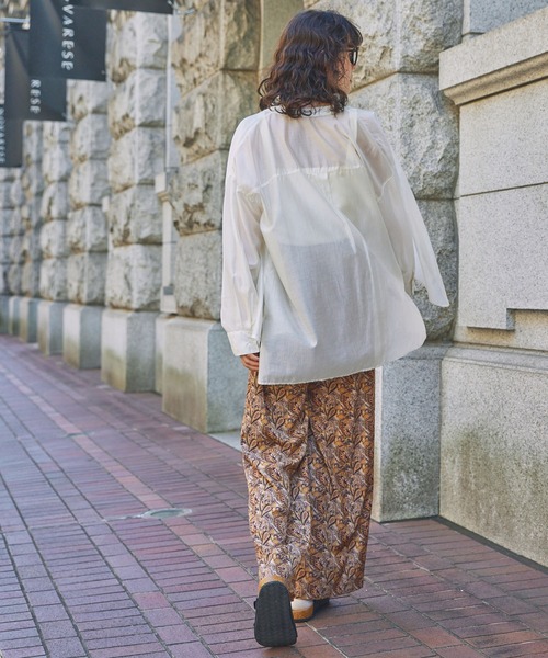 ワイドパンツ パンツ ペイズリーイージーパンツ レディース メンズ
