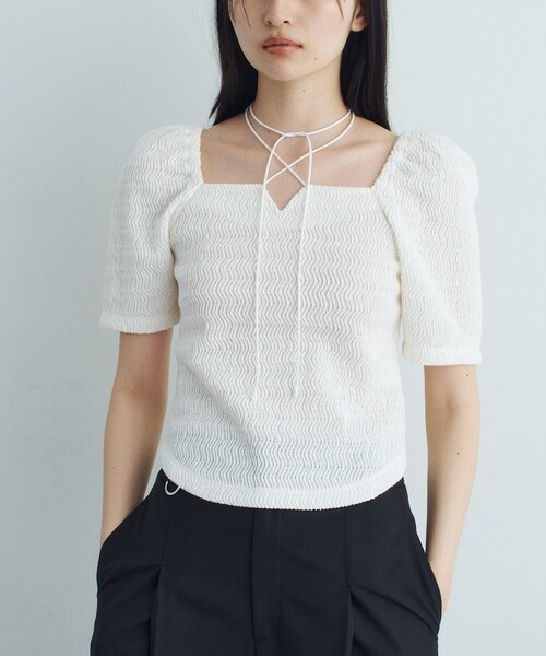 CODE A tシャツ gather puff jersey tops レディース : ZOZOTOWN Yahoo