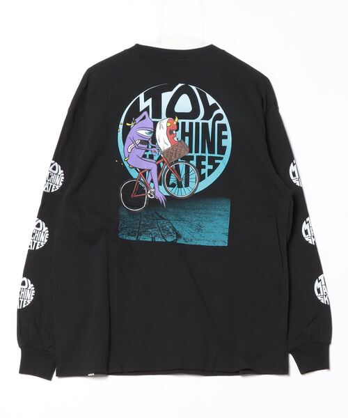 「TOY MACHINE」 長袖Tシャツ M サンドベージュ メンズ