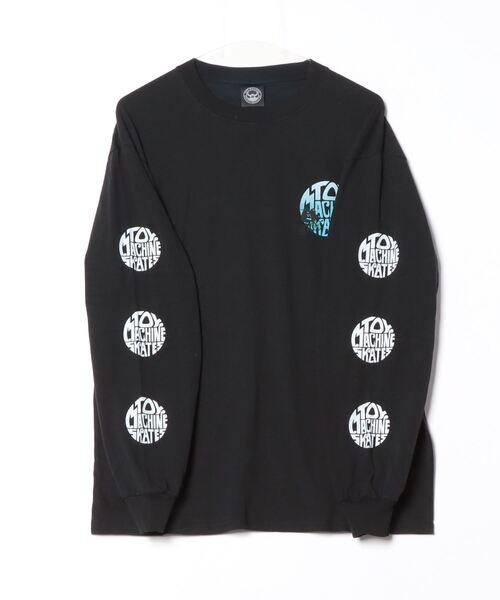 「TOY MACHINE」 長袖Tシャツ M サンドベージュ メンズ