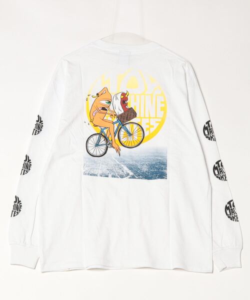 「TOY MACHINE」 長袖Tシャツ M サンドベージュ メンズ