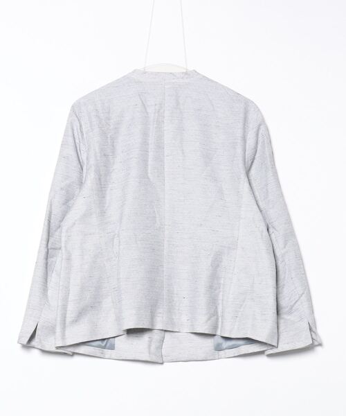 INDIVI ノーカラージャケット 38 グレー 楽天市場】【SALE／60%OFF】【定番スーツ/洗える/メランジ