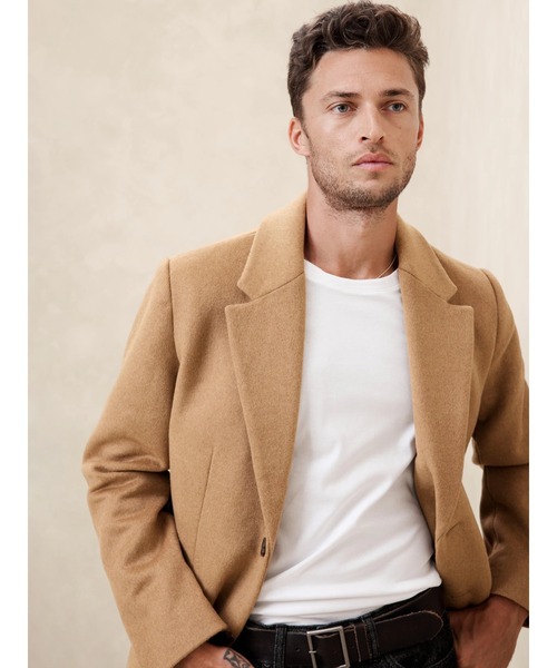 BANANA REPUBLIC FACTORY STORE」 チェスターコート X-LARGE ベージュ