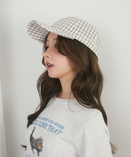 レディース チェック柄キャップ 16-0 TITTY＆CO. キャップ 帽子 チェック柄キャップ レディース