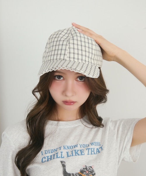 TITTY＆CO. キャップ 帽子 チェック柄キャップ レディース