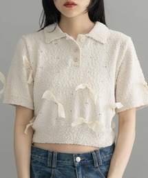 ニット セーター 「WEB限定」シャツカラーリボンニット レディース｜ZOZOTOWN Yahoo!店
