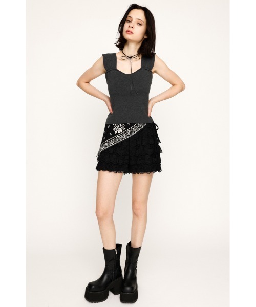 FRILL LACE S/PT フリル レース ショートパンツ 秋服 FRILL LACE S/PT フリル レース ショートパンツ 秋服 夏服