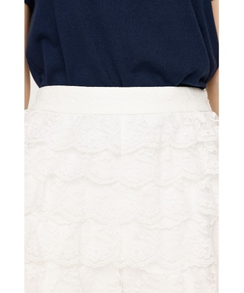 SLY スラックス パンツ FRILL LACE S/PT フリル レース ショート