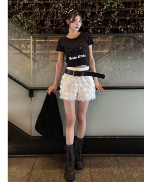 SLY FRILL LACE ショートパンツ SLY | FRILL LACE ショートパンツ (ショートパンツ ) |SHEL'TTER