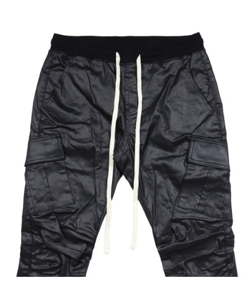 mnml（ミニマル） ジーンズ 「mnml」CARGO DRAWCORD WAXED PANTS 「I