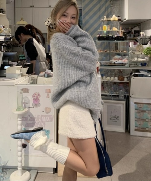 gossip!ロサンゼルス スカート 「Y2Kガーリー」もこもこボアAライン