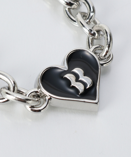 basicks ベイシックス ハートブレスレット BASICKS - 【残りわずか】Heart Shaped Bracelet(SILVER×GOLD