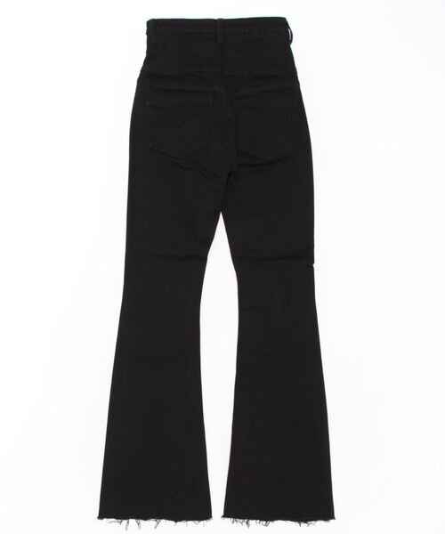 「EMODA」 加工ブーツカットデニムパンツ MEDIUM ブラック レディース