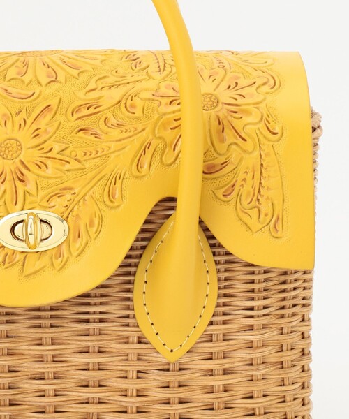 「CARVING TRIBES」 かごバッグ FREE ダークブラウン レディース_画像2