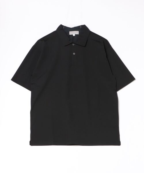 「ABAHOUSE GRAY」 半袖ポロシャツ 46 ブラック メンズ_画像2