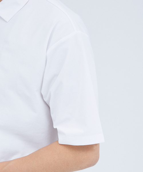 「ABAHOUSE GRAY」 半袖ポロシャツ 46 ブラック メンズ_画像8