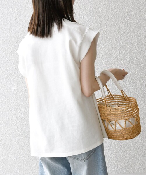 「SHIPS any」 ノースリーブトップス ONE SIZE ネイビー レディース_画像5