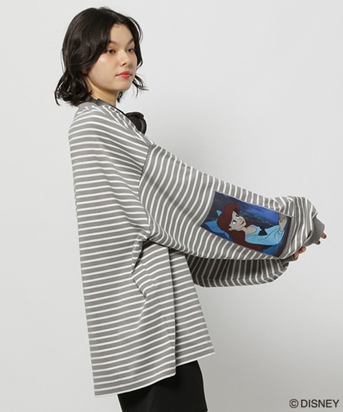 George's tシャツ 「DISNEY」アリエル／ボーダーロンT メンズ