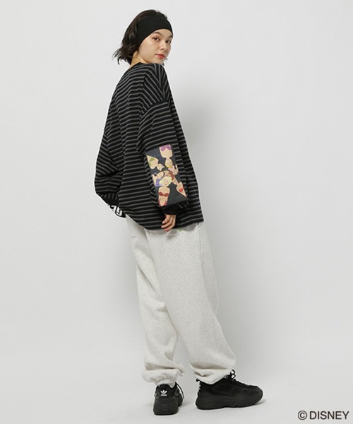 George's tシャツ 「DISNEY」アリエル／ボーダーロンT メンズ