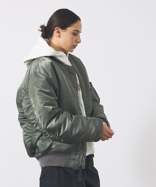 VALLEY APPAREL MA-1 M ブラックジャケット VALLEY APPAREL ma1 ma-1 「Valley Apparel / バレーアパレル