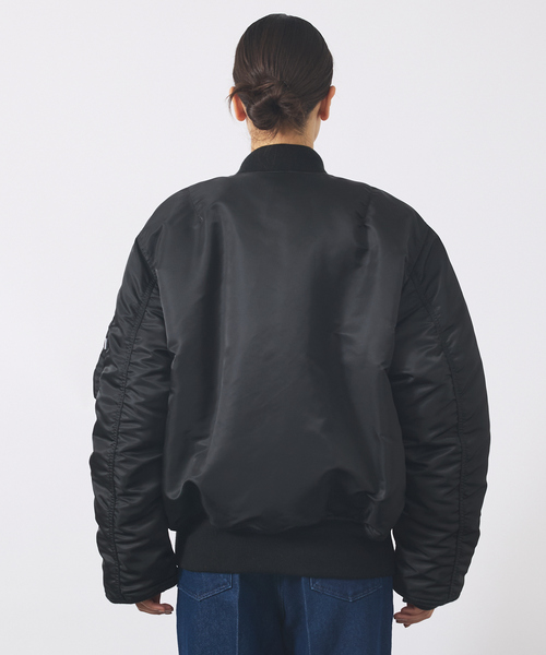 VALLEY APPAREL MA-1 M ブラックジャケット VALLEY APPAREL ma1 ma-1 「Valley Apparel / バレーアパレル