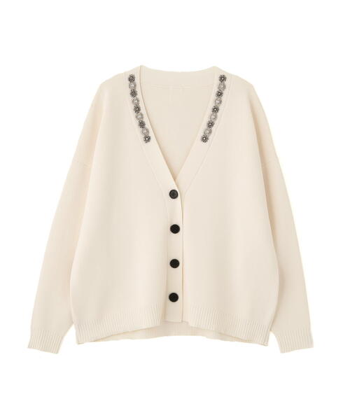 ADORE（アドーア） カーディガン ビジューカーディガン レディース