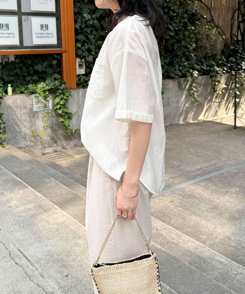 「fredy emue」 半袖ブラウス 38 ベビーピンク レディース_画像3