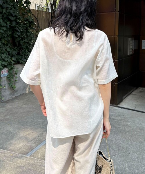 「fredy emue」 半袖ブラウス 38 ベビーピンク レディース_画像4