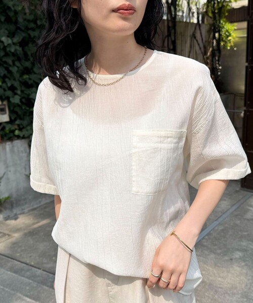 「fredy emue」 半袖ブラウス 38 ベビーピンク レディース_画像5