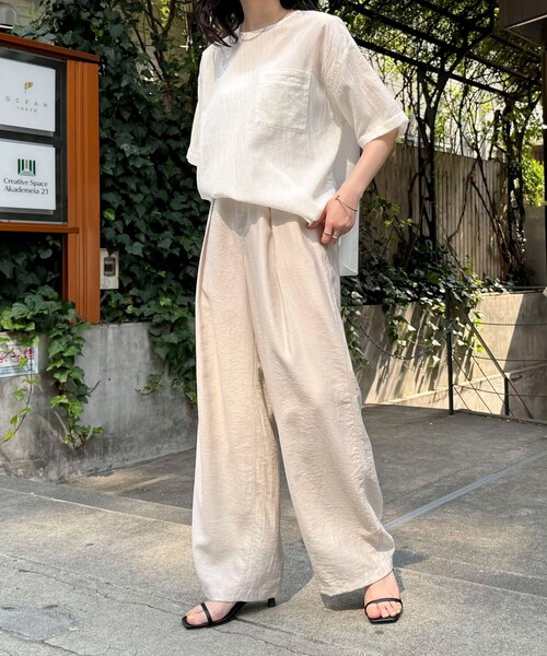 「fredy emue」 半袖ブラウス 38 ベビーピンク レディース_画像9